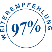 97% Weiterempfehlung